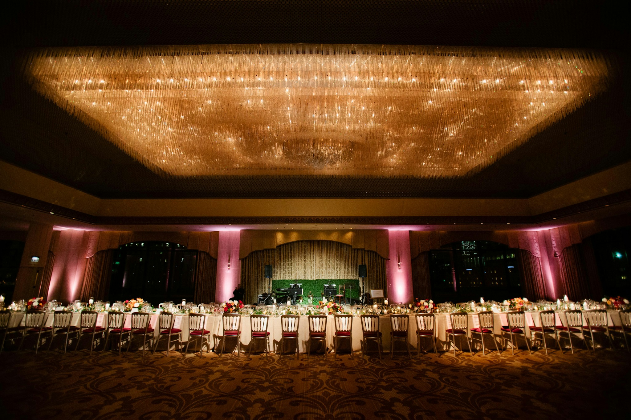 best long tables - RITZ-CARLTON CHICAGO OMBRE DINNER PARTY