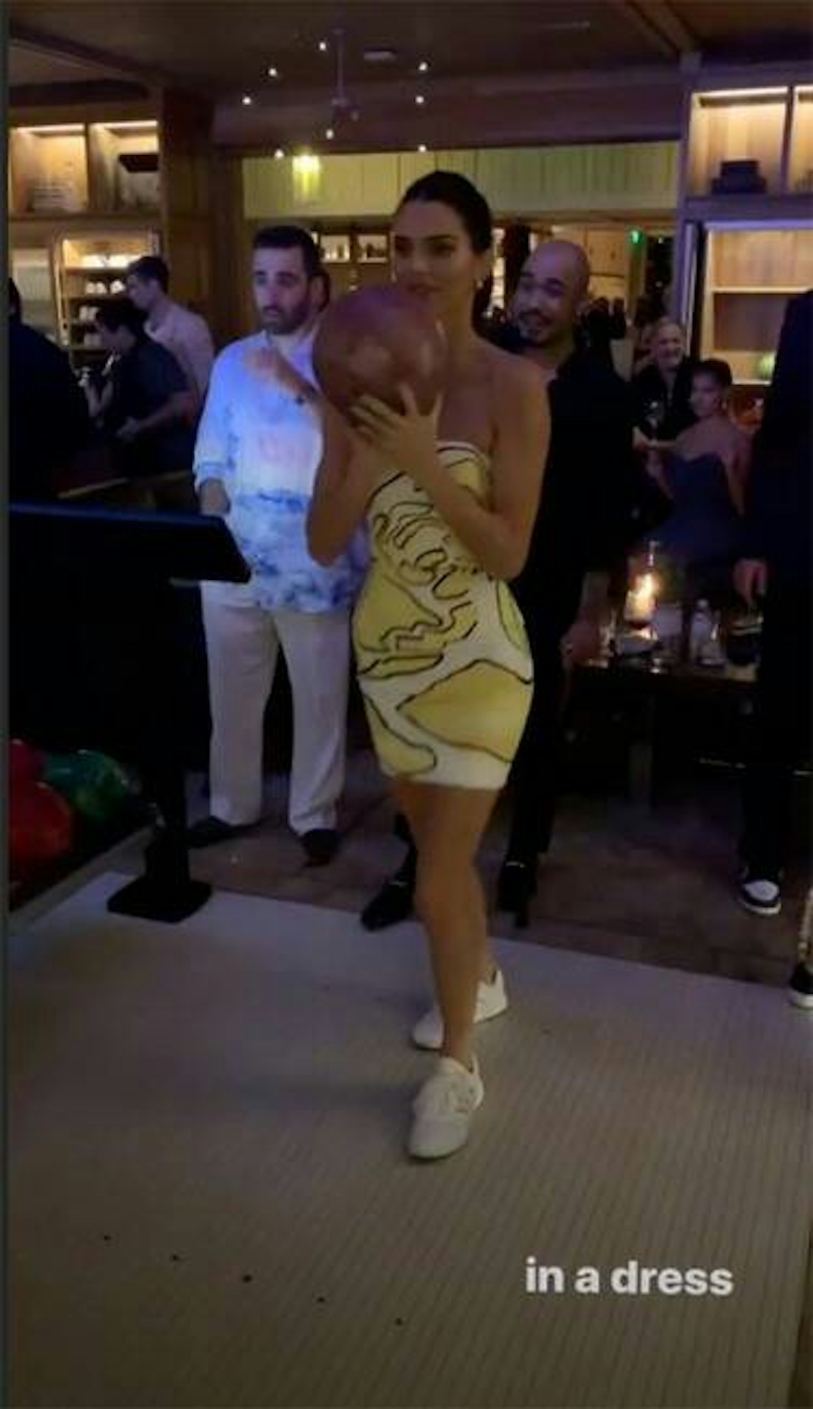 Kendall Jenner bowling after Justin and Hailey Bieber rehearsal dinner at Montage Palmetto Bluff