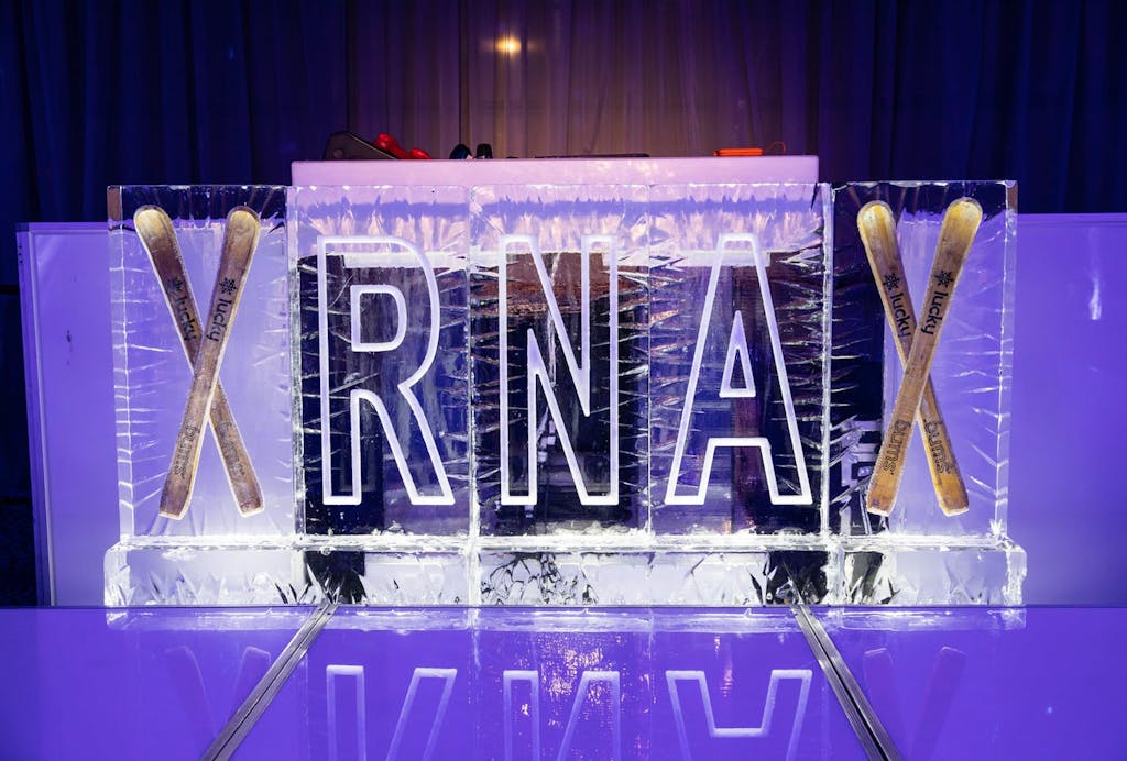 Personalized ice sculpture for RNA | PartySlate
