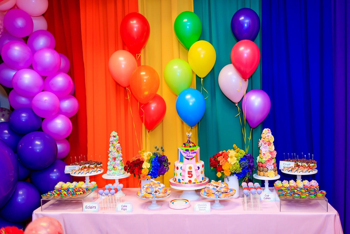 This luxe birthday party design has a classy 70s theme design with