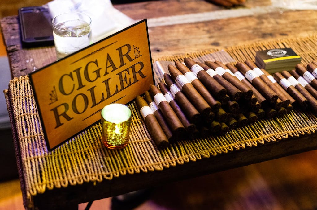 Rolled-cigar party favors