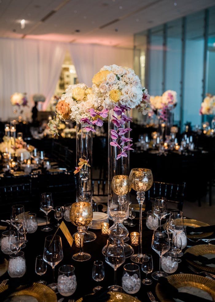 28 Orchid Wedding Centerpieces [Photos] - PartySlate