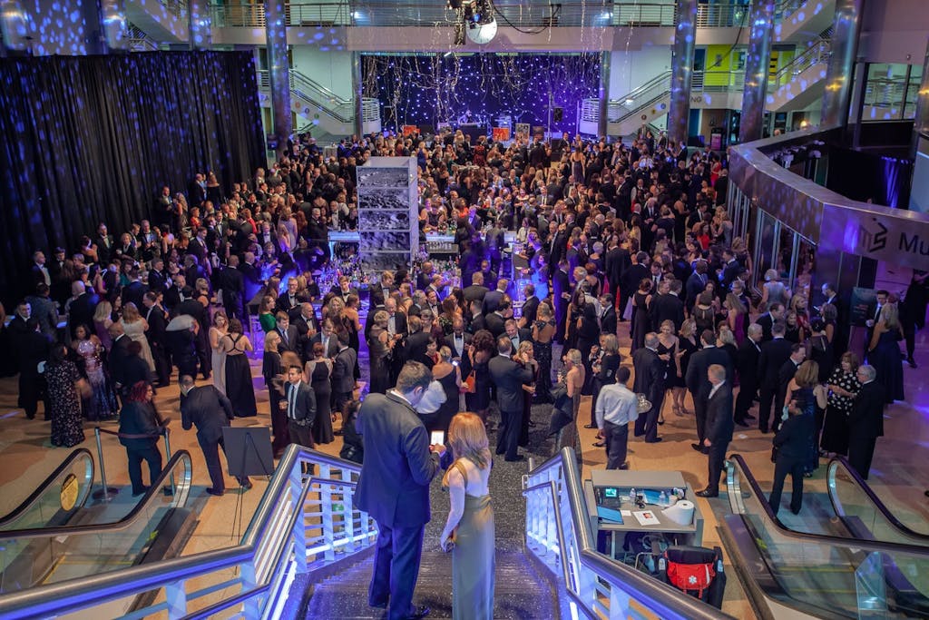 Guests gathered at Museum of Science and Industry, Chicago for annual gala.