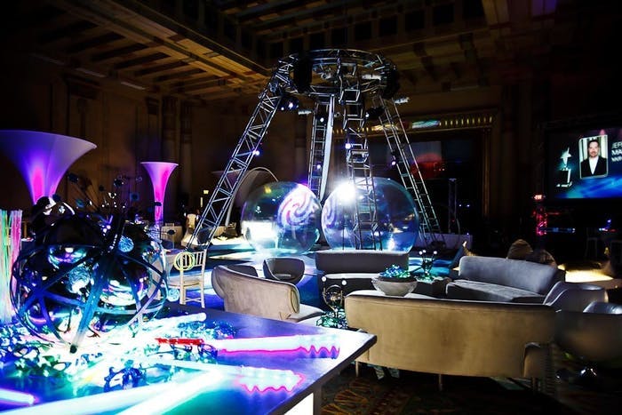 24 Futuristic And Space Themed Party Ideas Photos Partyslate 