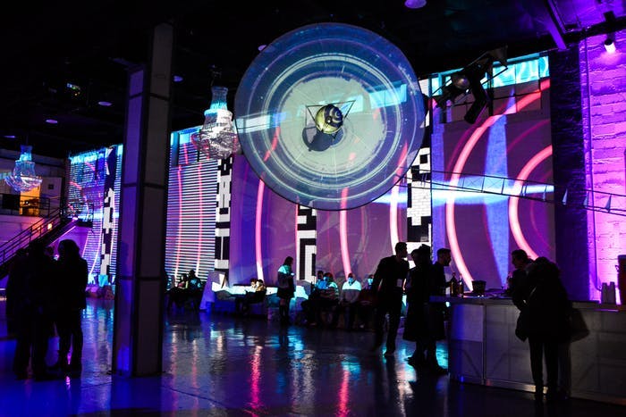 Space-Themed Party at Moonlight Studios in Chicago, IL With Projection Mapping and Installation Artwork | PartySlate