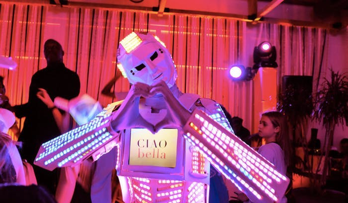 LED Robot Entertainer at New York Bat Mitzvah Party | PartySlate