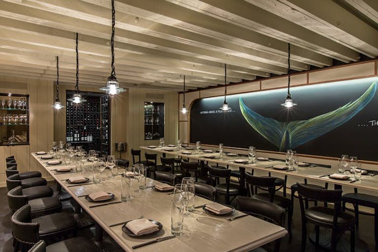 The Whale Room at GT Fish & Oyster in River North Chicago.