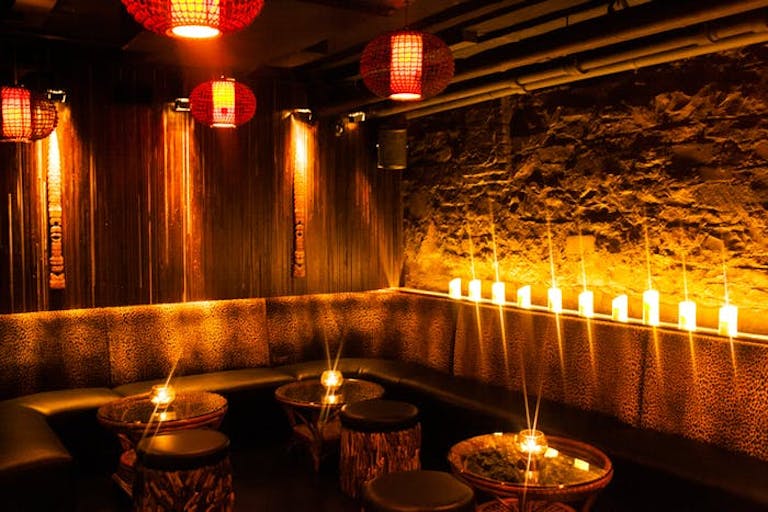 The Bamboo Room at Three Dots and a Dash in River North Chicago.