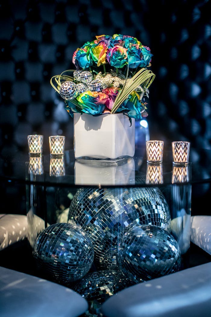 Disco Ball Floral Installation | PartySlate