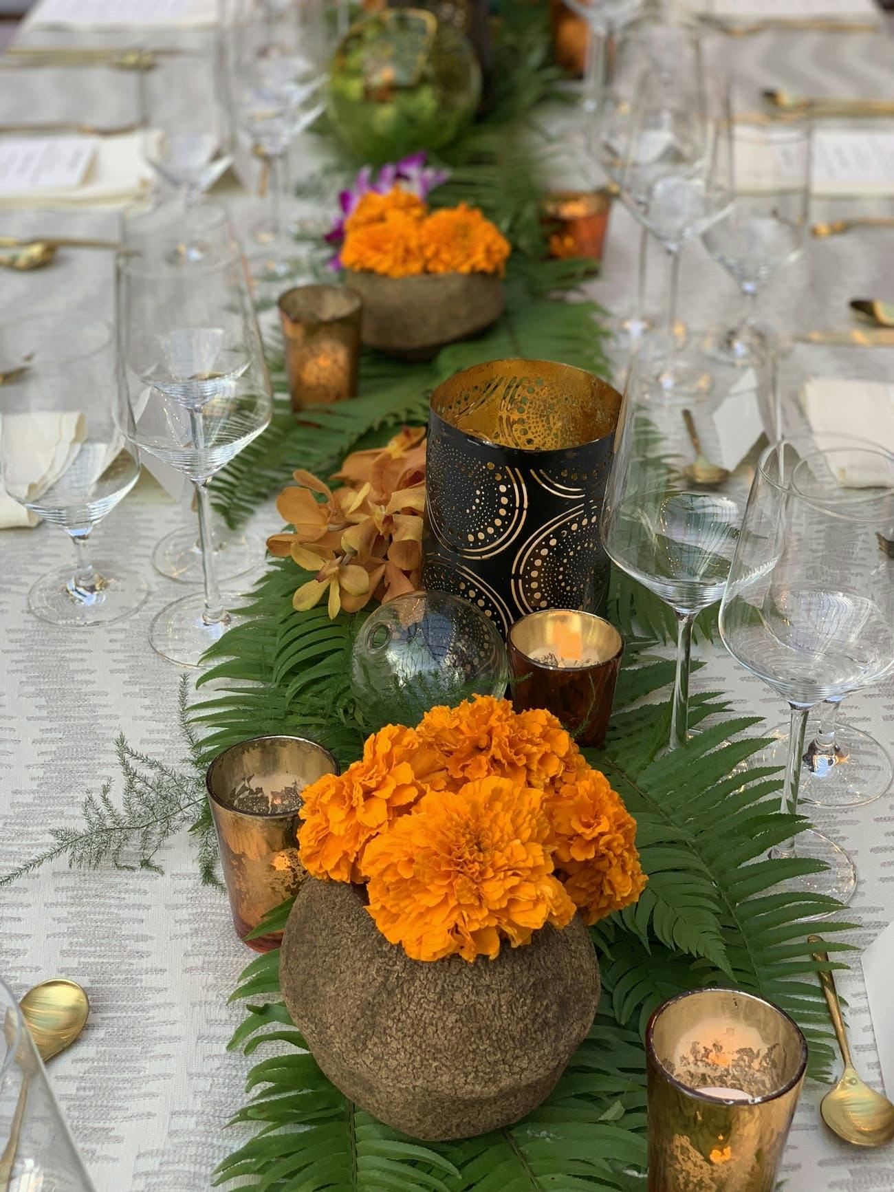 Bali-themed corporate dinner party.
