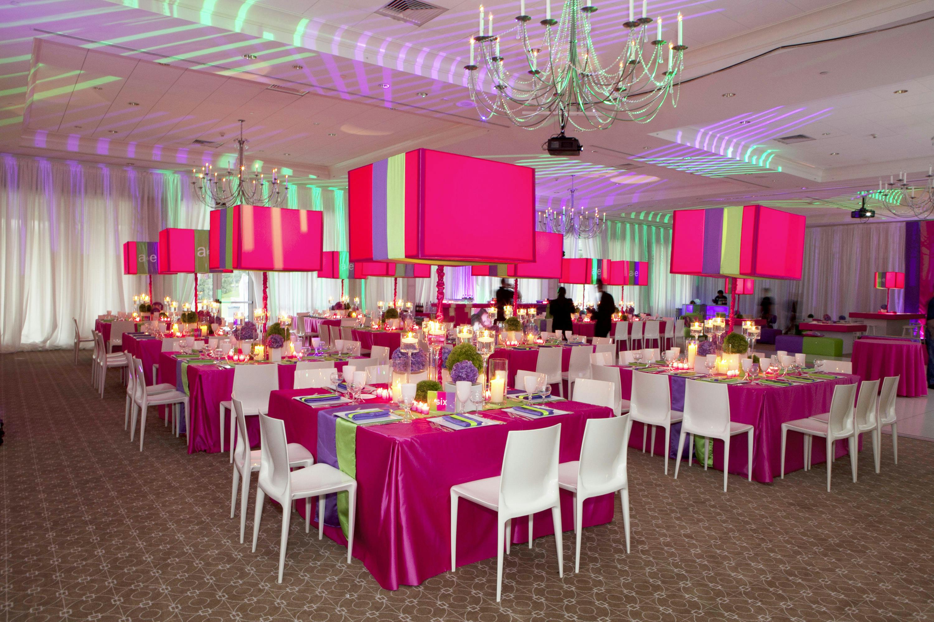 Glamorous Pink B'nai Mitzvah at Brae Burn Country Club in Purchase, NY | PartySlate