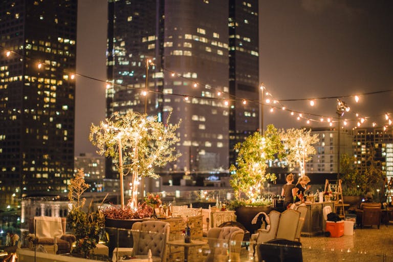 French-Vintage Birthday Party on Rooftop at Perch in Downtown Los Angeles | PartySlate