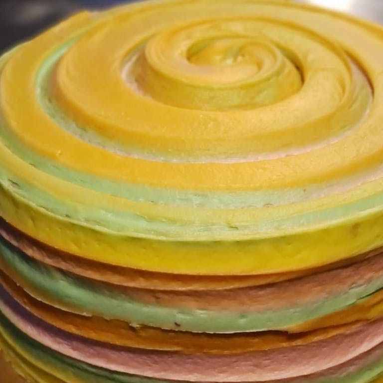 Brown Sugar Bakery swirled yellow cake