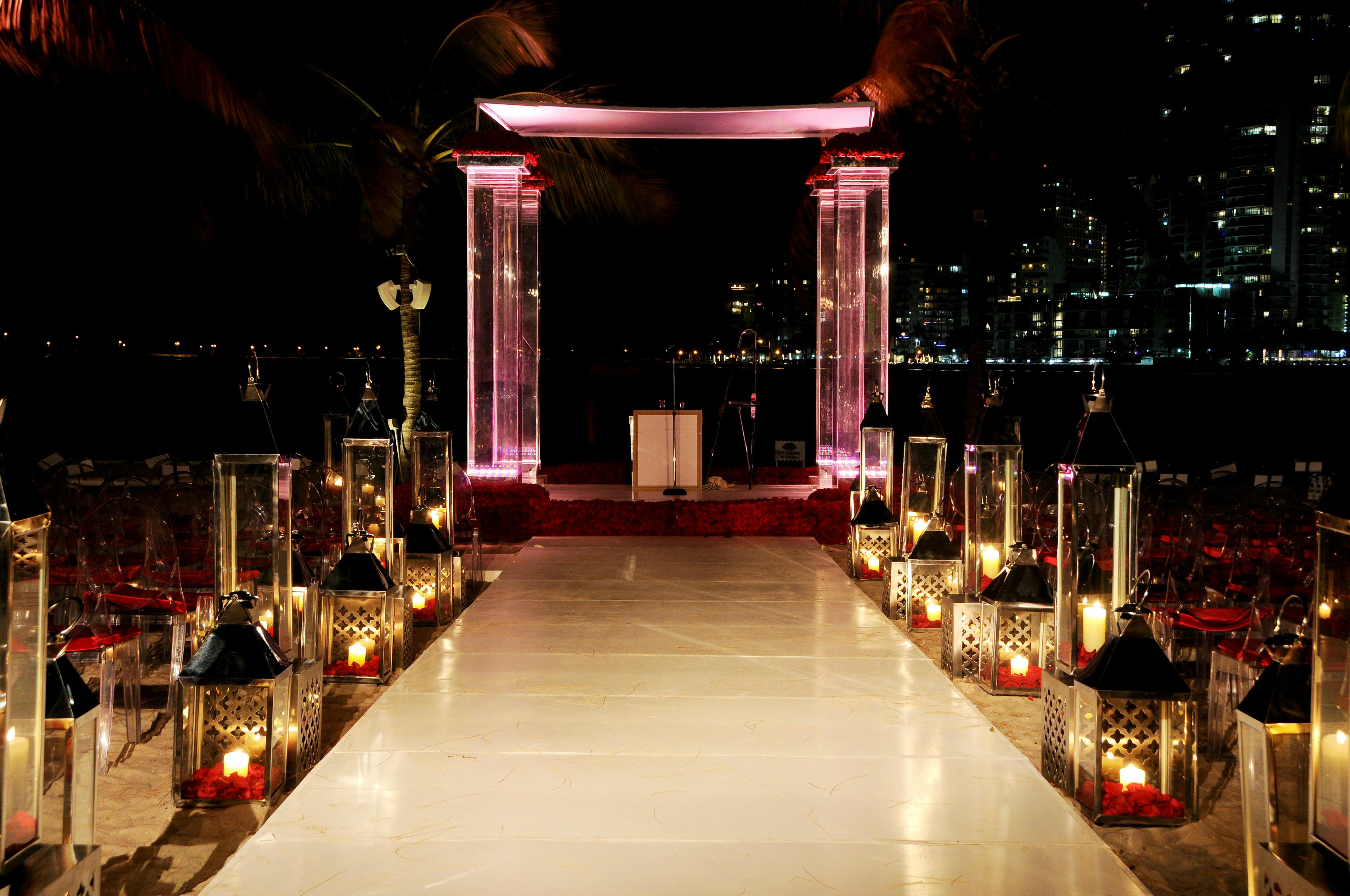 Red & Black Nightclub Wedding at Mandarin Oriental, Miami in Miami, FL | PartySlate