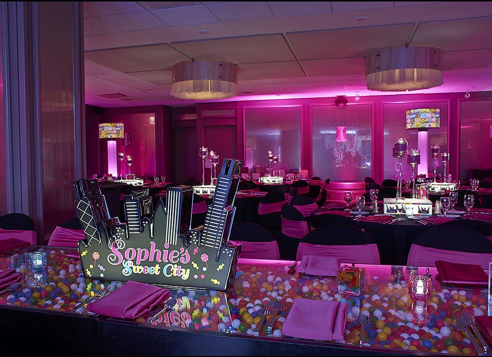 Sophie's Sweet City Pink Bat Mitzvah | PartySlate