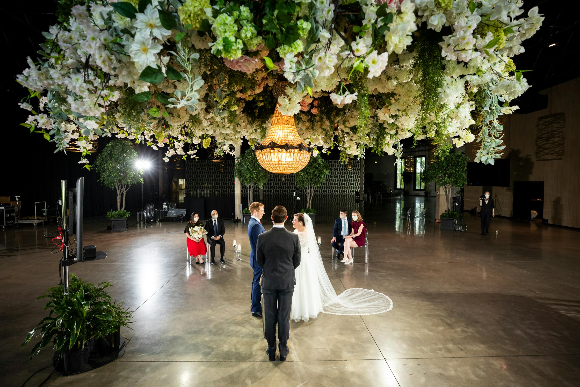 Gorgeous Virtual Ballroom Wedding