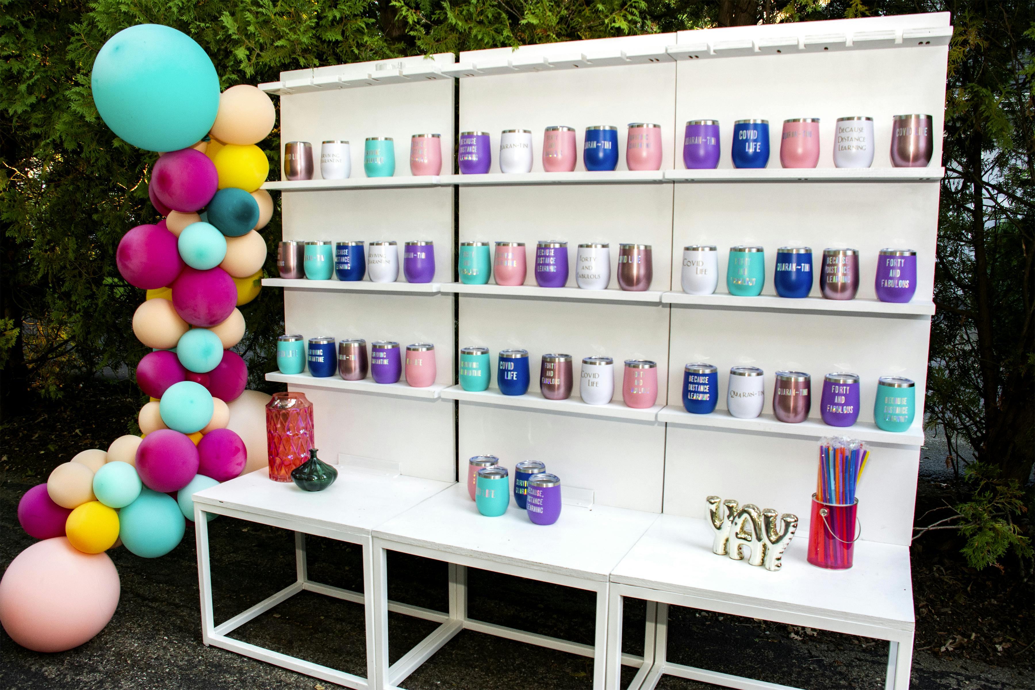 Colorful Social Distanced Backyard 40th Birthday Party
