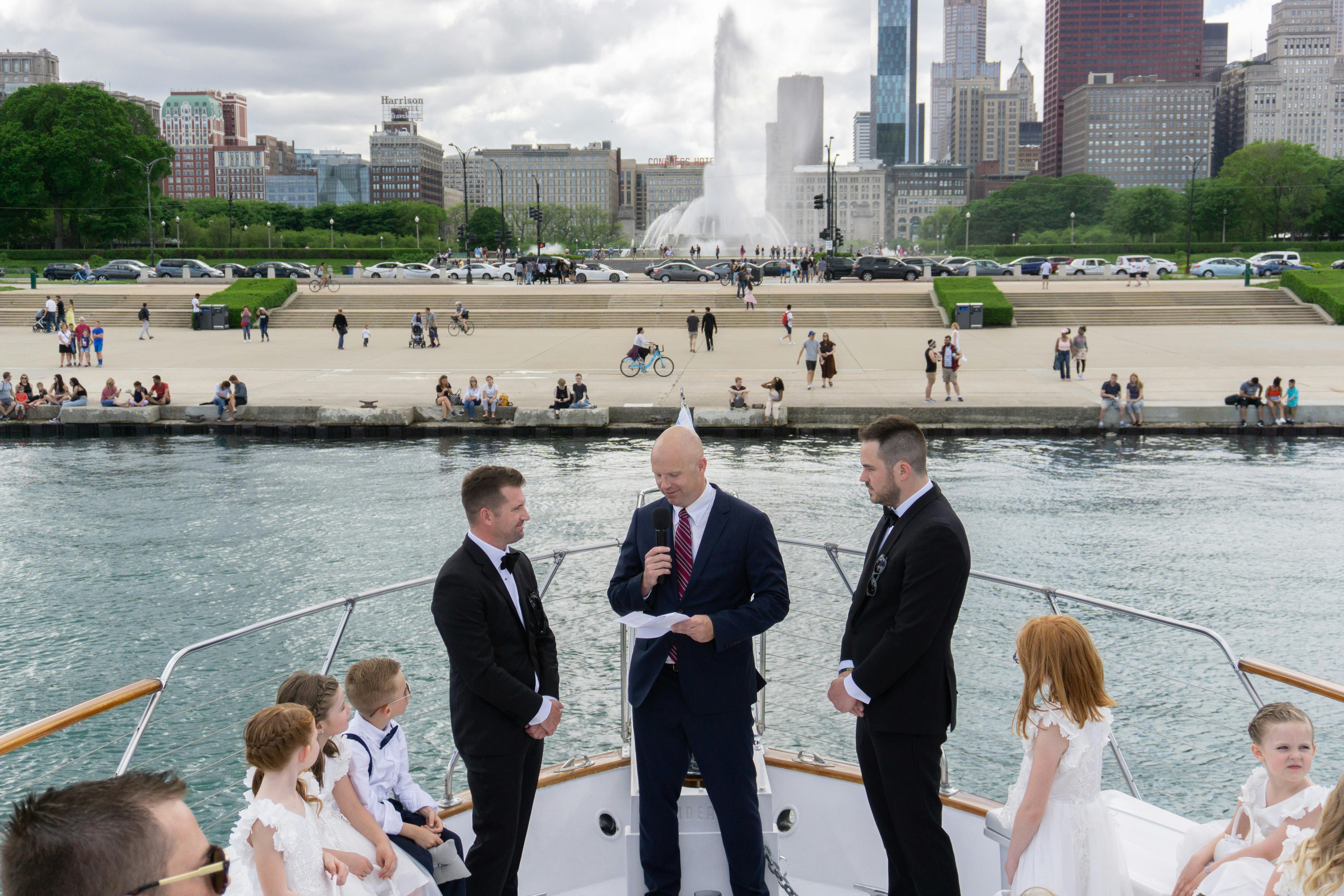 Intimate Boat Wedding on Lake Michigan in Chicago, IL | PartySlate
