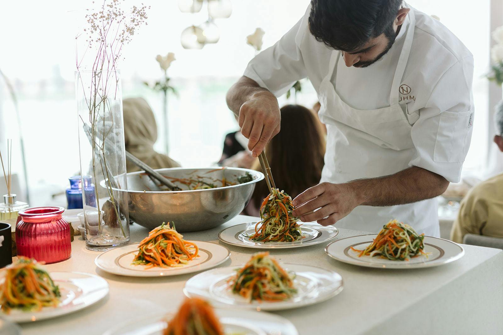 Catering Food Prepping For A Quaint Apartment Wedding in New York | PartySlate