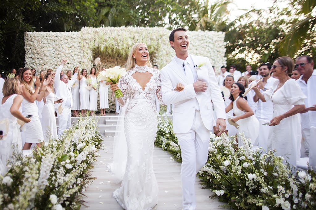 Simply Elegant White Beach Wedding at Rosewood Mayakoba in Playa Del Carmen, MX