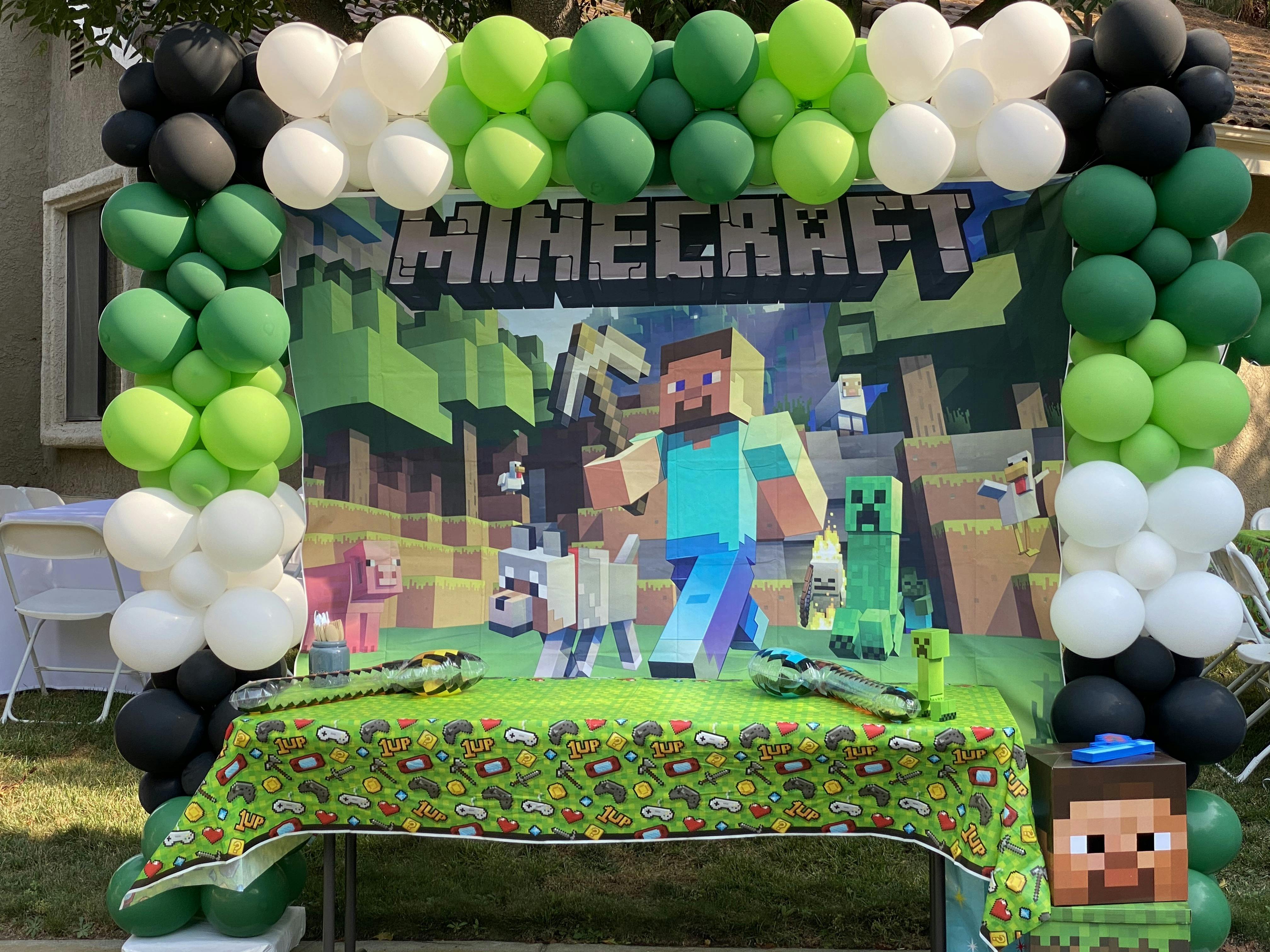 Front Yard Pop-Up Minecraft 7th Birthday