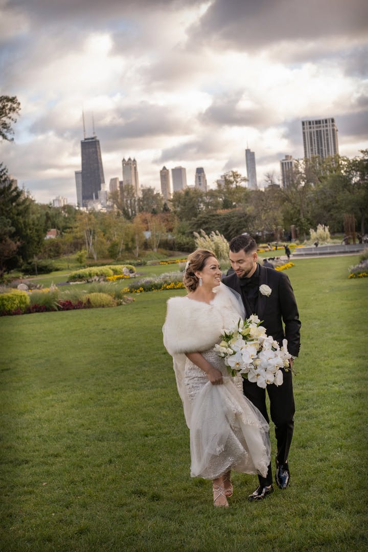 Glam Fall Wedding at Venue SIX10 in Chicago, IL