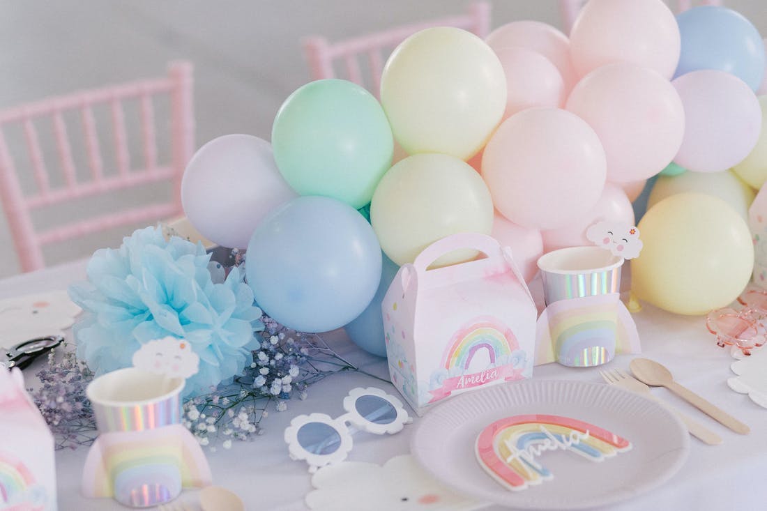 PINK Reusable Baby Shower Cupcake Plates Kids Party Tableware Display Birthday 