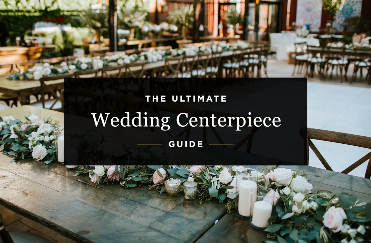 Wedding Centerpieces Guide With Floral Tablescapes in Background | PartySlate