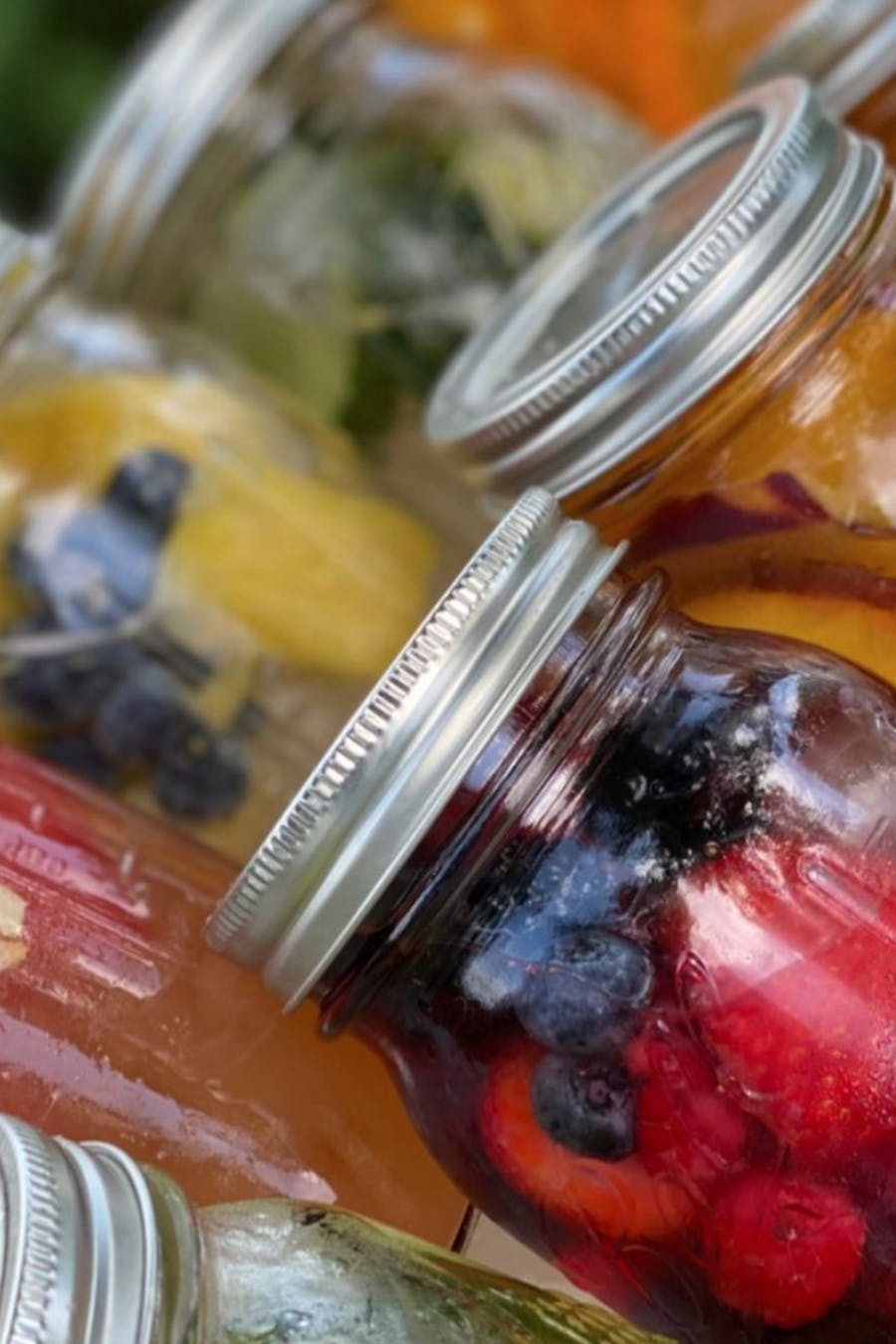 Lidded Fruit Cocktails by Elegant Affairs Caterers | PartySlate