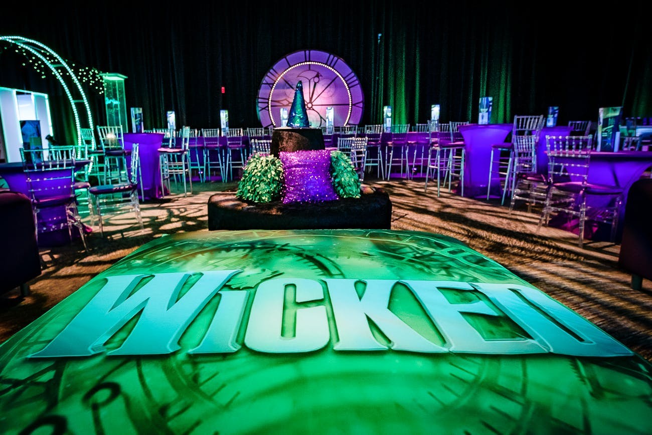 Wicked themed Bat Mitzvah with detailed decor | PartySlate