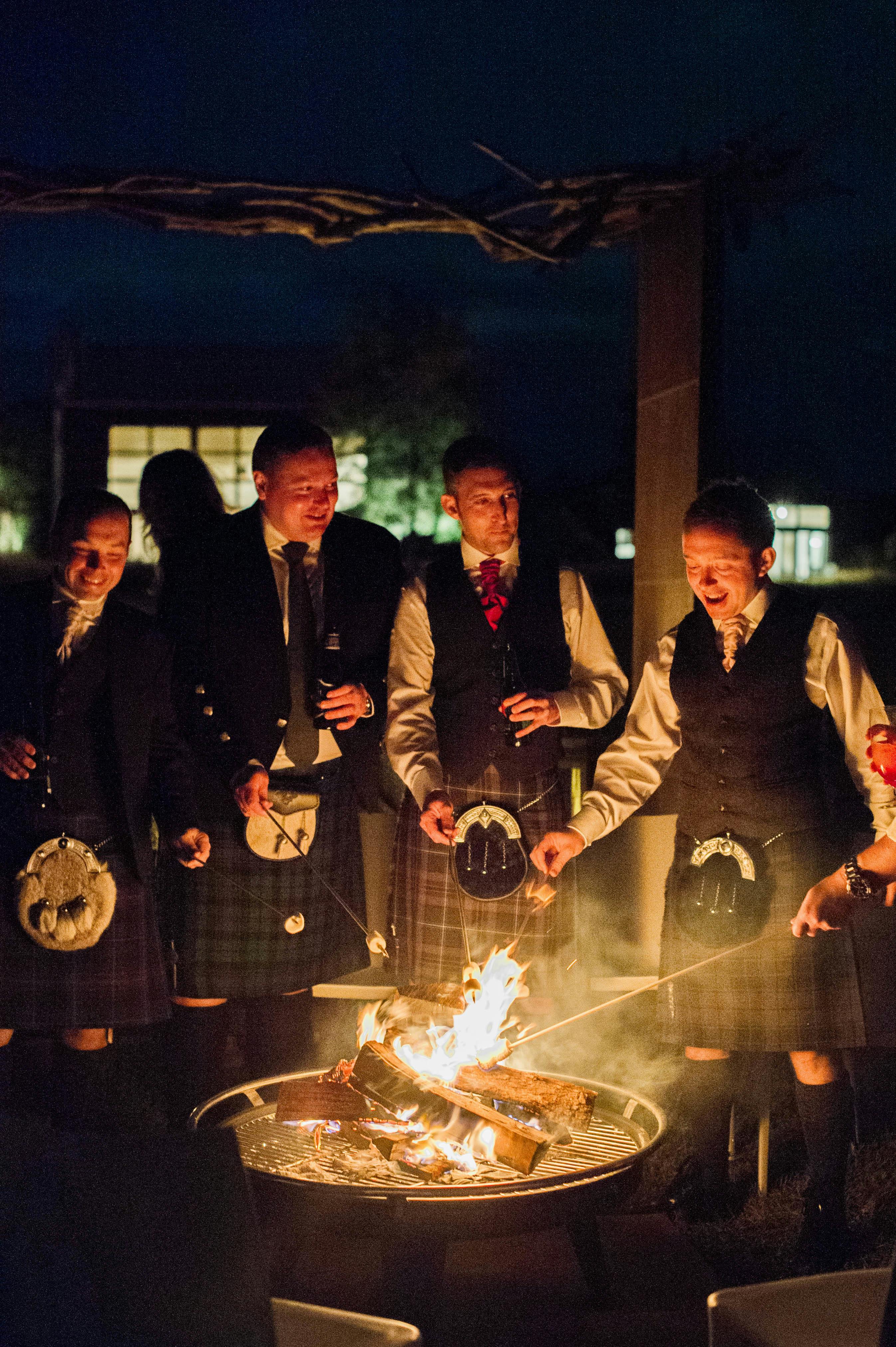 Scottish-Style Wedding in Washington DC With S'mores and Campfire | PartySlate
