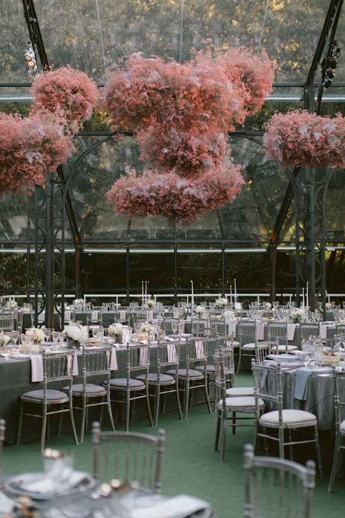 Tented Wedding with "Pink Fluffy Clouds" in Dublin, Ireland