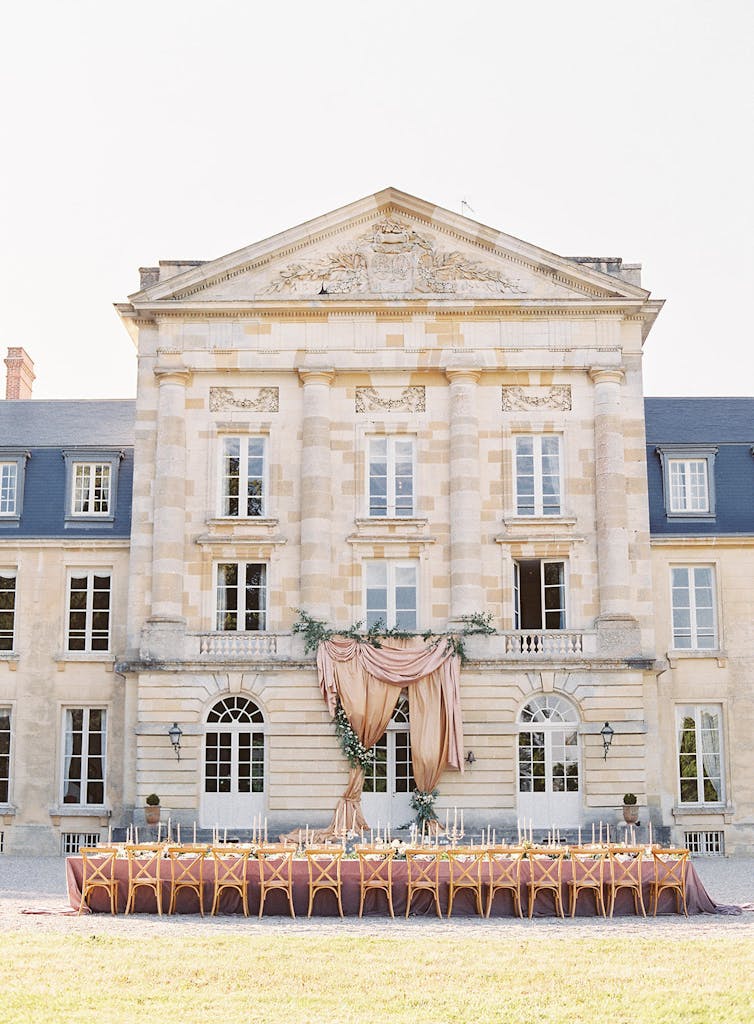 Elegant Outdoor Wedding at Chateau de Courtomer in Courtomer, France