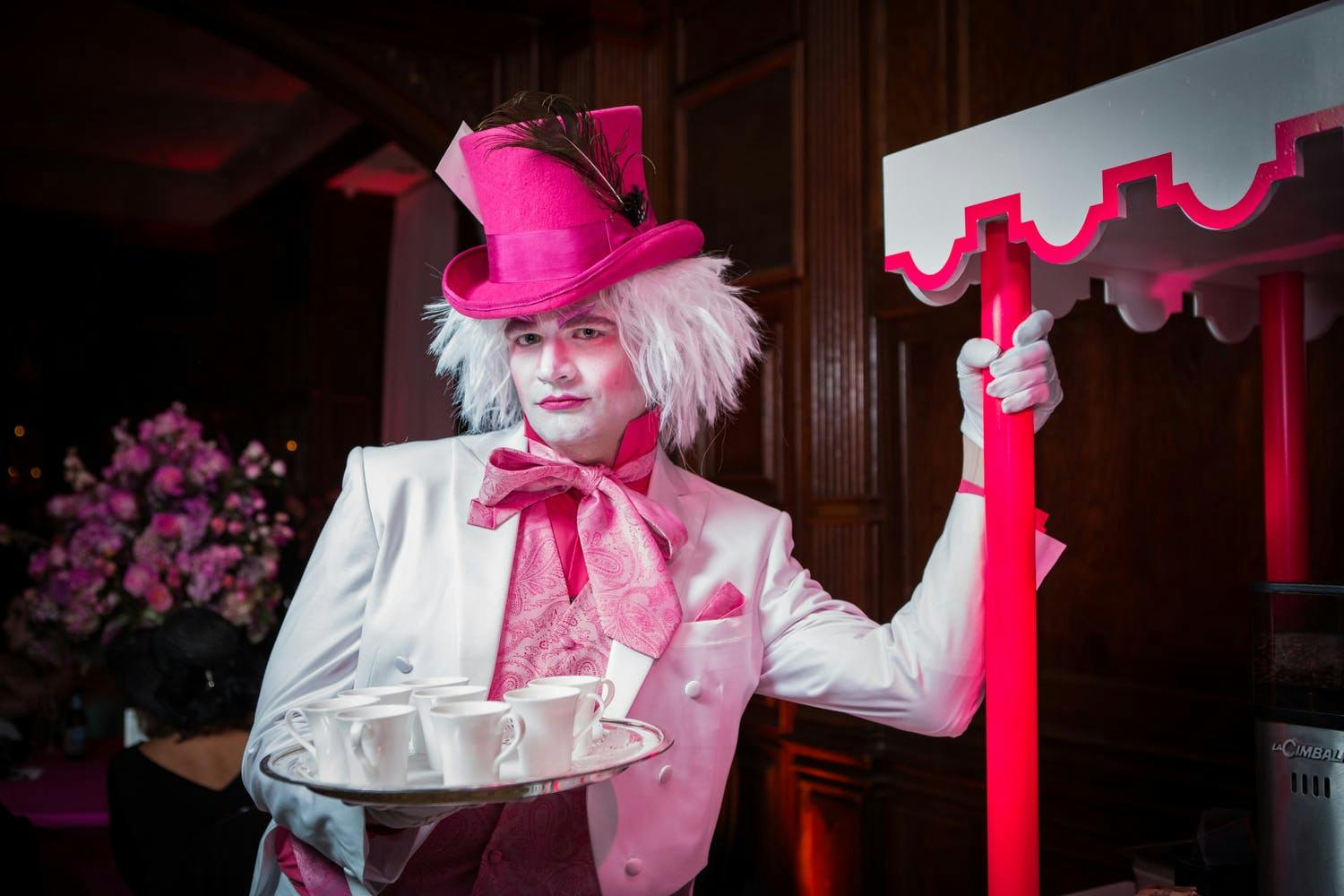 Disney-Themed Wedding With Mad Hatter Serving Tea | PartySlate