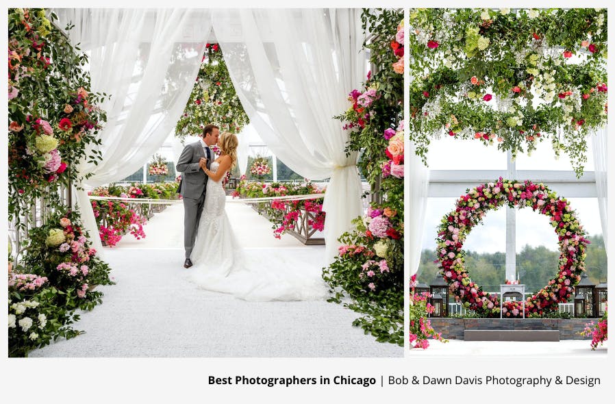 Wedding Photography Collage by Chicago Photographer Bob & Dawn Davis Photography & Design | PartySlate