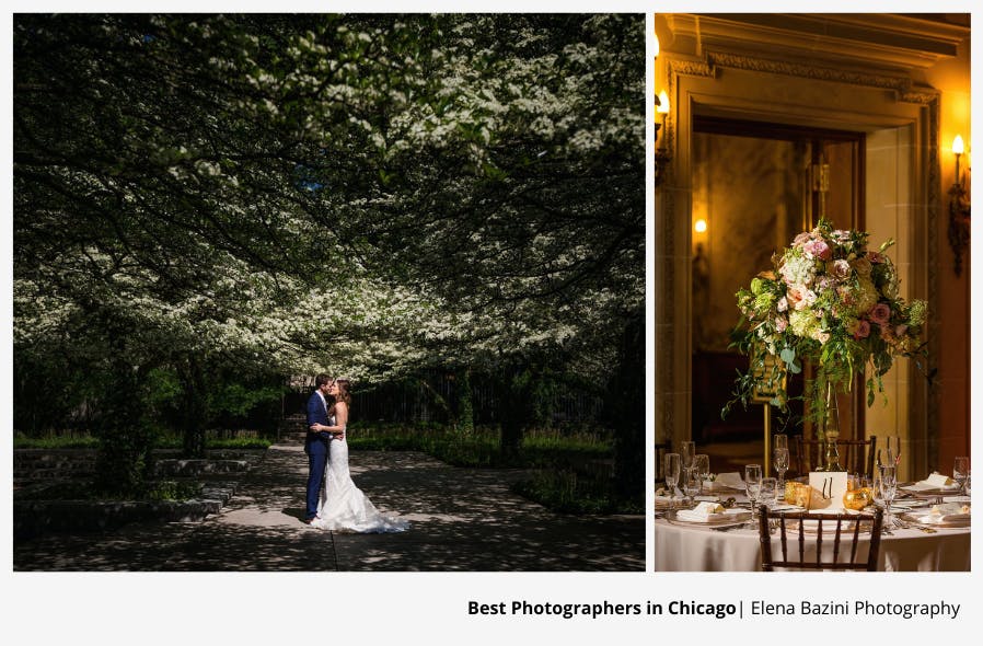 Chicago Wedding Collage by Chicago Photographer Elena Bazini Photography | PartySlate