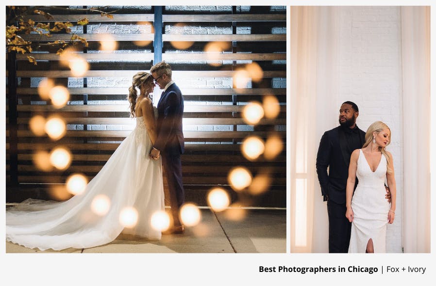 Wedding Photo Collage of Photos by Chicago Photographer Fox + Ivory | PartySlate