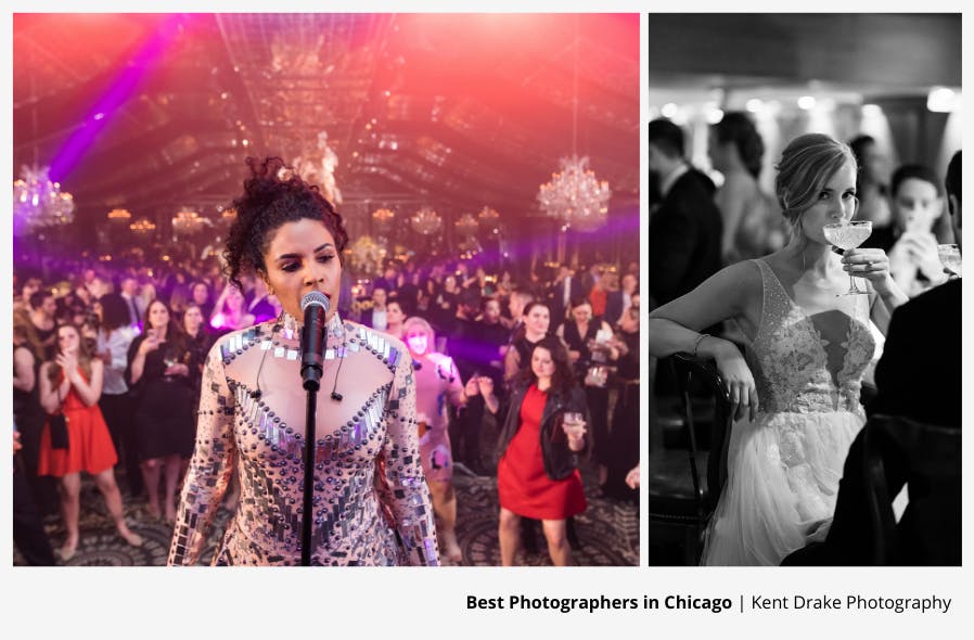 Wedding and Corporate Event Photo Collage Captured by Chicago Photographer Kent Drake Photography | PartySlate