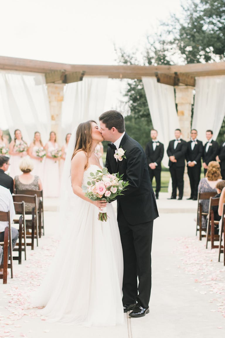 Wedding Ceremony at Moffitt Oaks, an Outdoor Wedding Venue in Houston | PartySlate