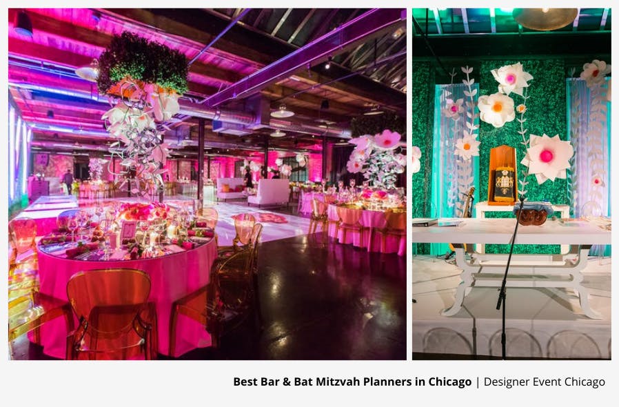 Bat Flower Bat Mitzvah Party Planned by Designer Event Chicago | PartySlate