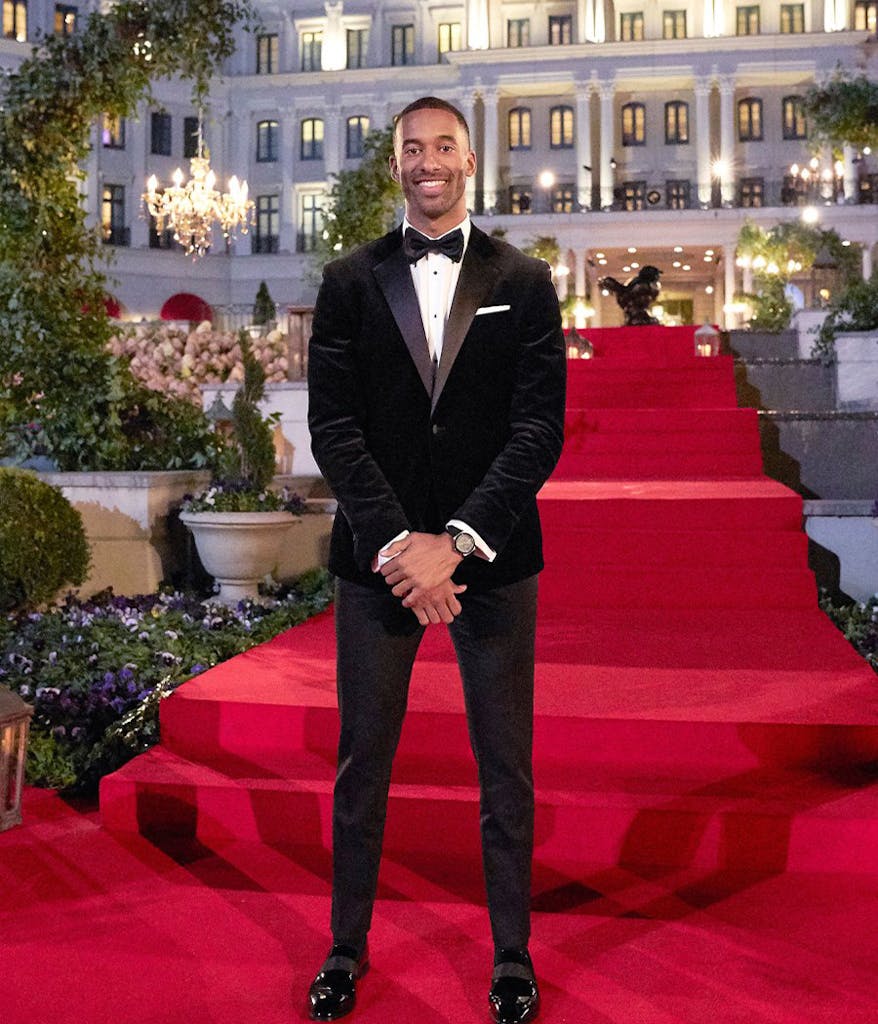 Matt James waiting to meet woman on his season of The Bachelor