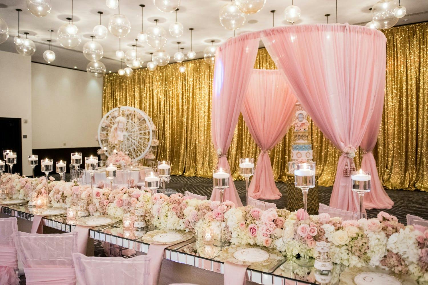 Carousel-Themed Baby Shower in Pink | PartySlate