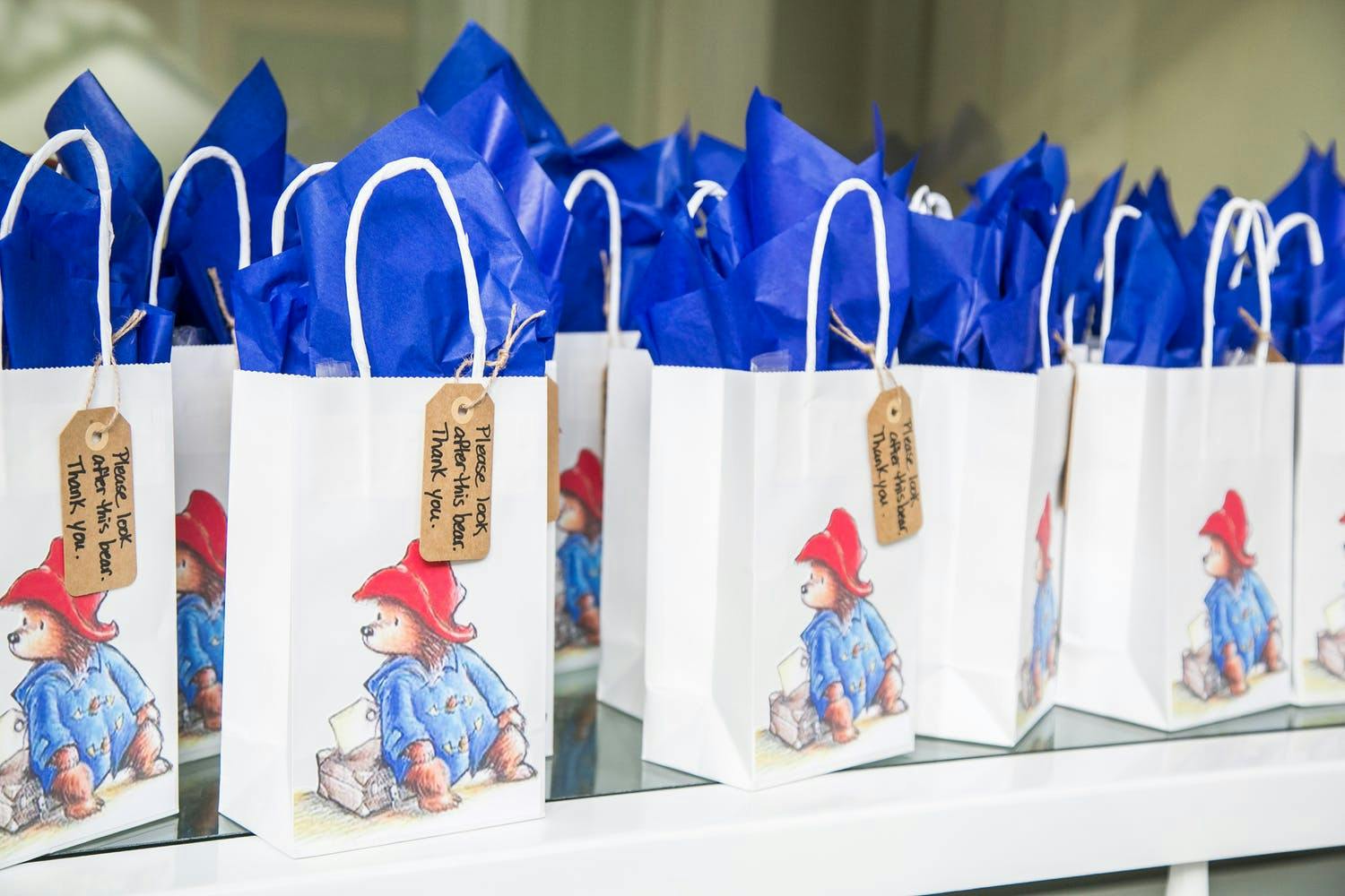 Paddington Beart-Themed Party Favor Bags for Baby Shower | PartySlate