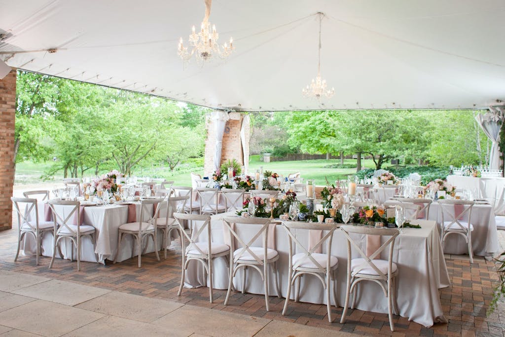Tent Wedding at Chicago Botanic Gardens | PartySlate
