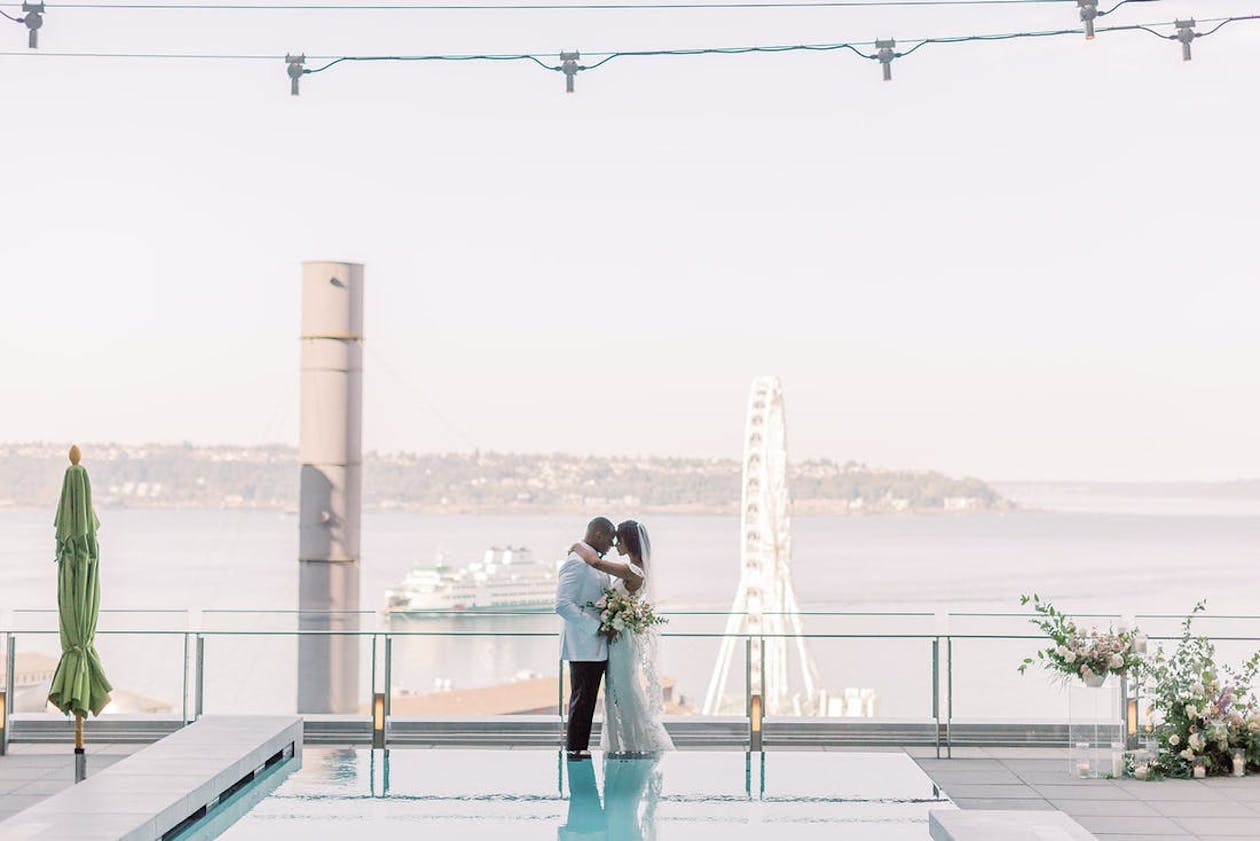 Rooftop micro wedding in Seattle | PartySlate