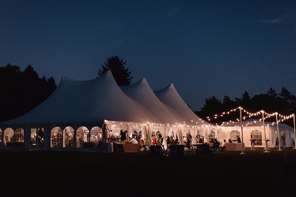 Romantic White Tented Wedding