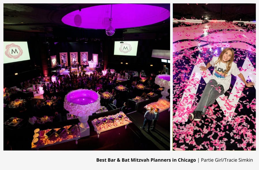 Pink and Purple Bat Mitzvah Party Planned by Partie Girl/Tracie Simkin | PartySlate