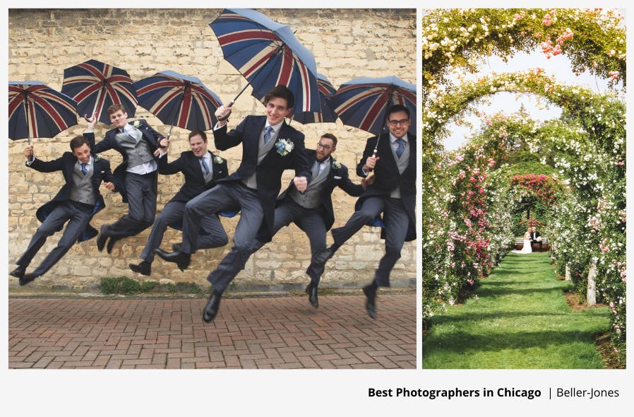 Wedding Photography Collage by Chicago Photographer Beller-Jones | PartySlate