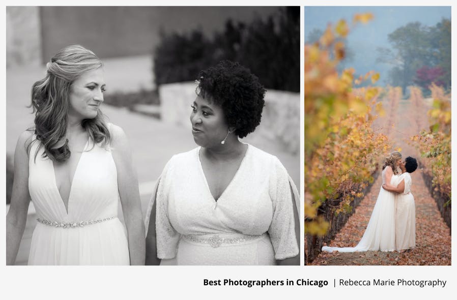 Wedding Photography Collage Captured by Chicago Photographer Rebecca Marie Photography | PartySlate