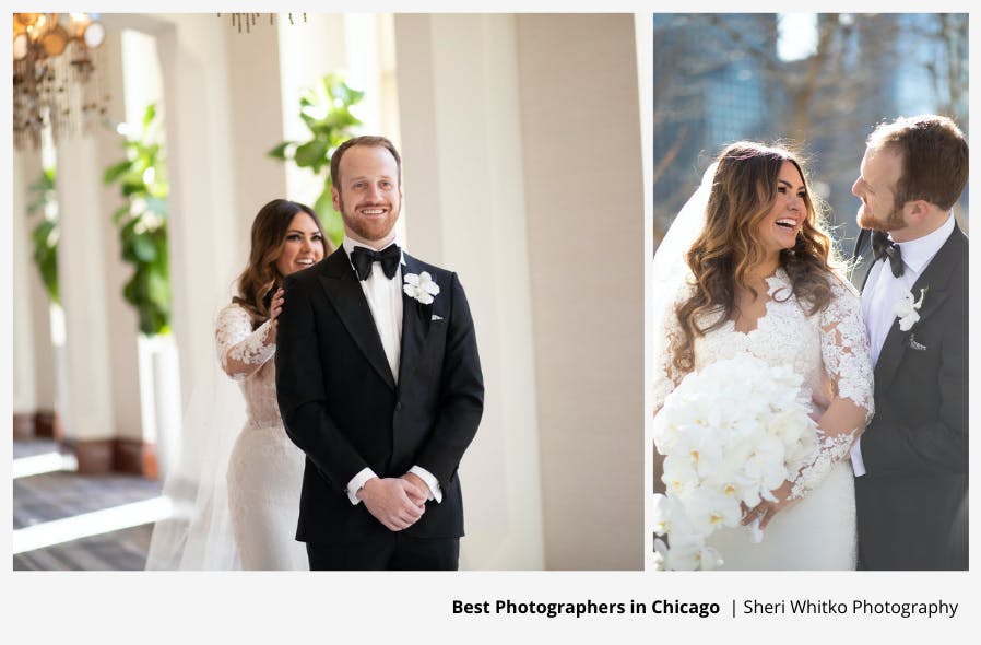 Wedding Photo Collage Captured by Chicago Photographer Sheri Whitko Photography | PartySlate